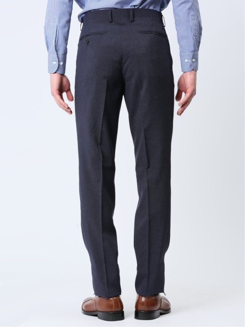 ストレッチウォッシャブル レギュラーフィット 2ボタン2ピーススーツ 組織紺