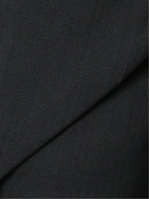 ストレッチウォッシャブル レギュラーフィット 2ボタン2ピーススーツ チェック黒