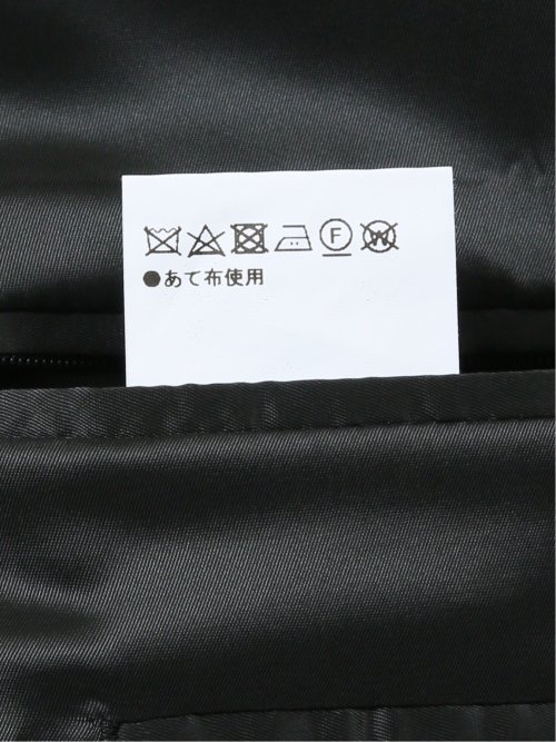 光沢ウール混 レギュラーフィット 2ボタン3ピーススーツ ストライプ黒