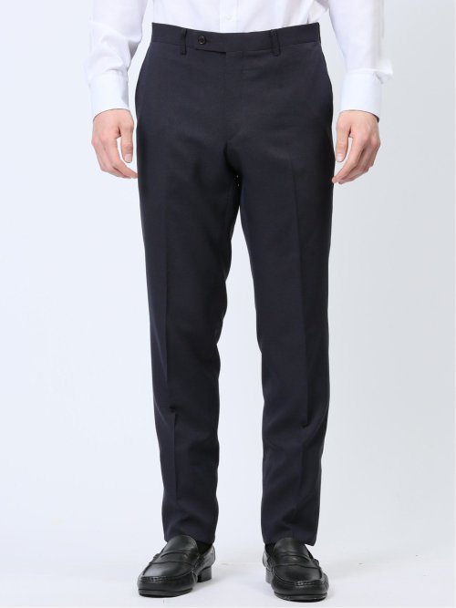 ストレッチウォッシャブル レギュラーフィット 2ボタン2ピーススーツ マイクロ紺