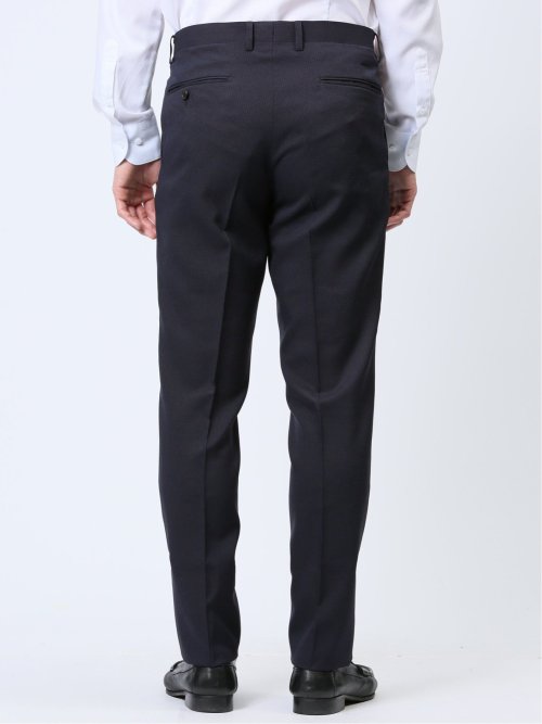 ストレッチウォッシャブル レギュラーフィット 2ボタン2ピーススーツ マイクロ紺