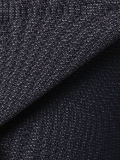 ストレッチウォッシャブル レギュラーフィット 2ボタン2ピーススーツ マイクロ紺