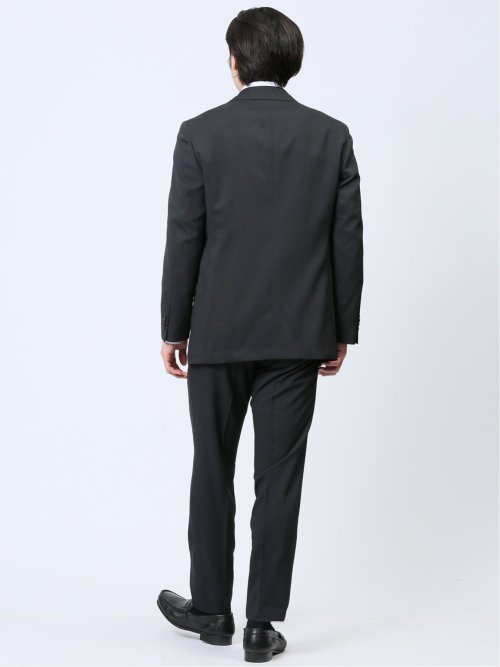 ストレッチウォッシャブル レギュラーフィット 2ボタン2ピーススーツ マイクログレー