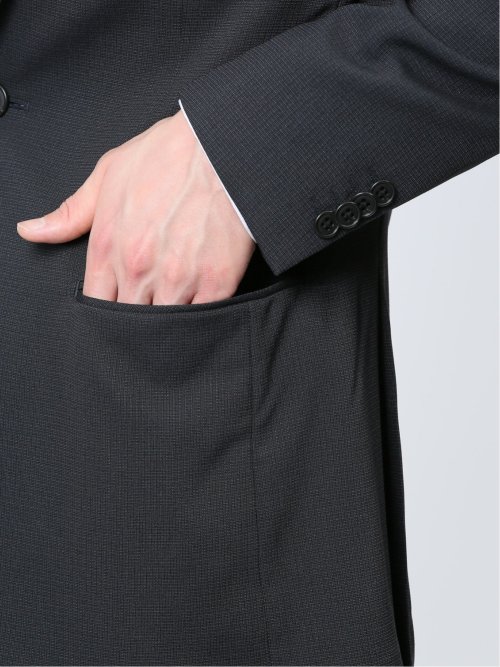 ストレッチウォッシャブル レギュラーフィット 2ボタン2ピーススーツ マイクログレー