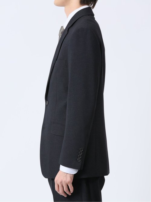 Woolen Tec On レギュラーフィット 2ボタン2ピーススーツ チェック紺