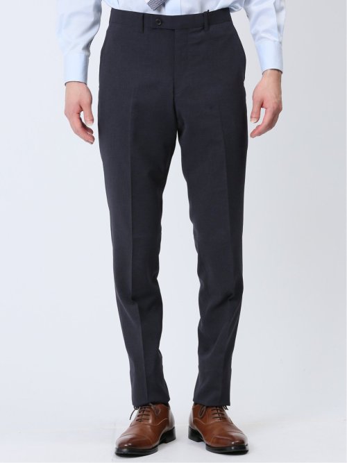 軽量ストレッチ レギュラーフィット 2ボタン2ピーススーツ 千鳥紺