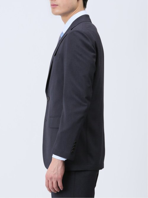 軽量ストレッチ レギュラーフィット 2ボタン2ピーススーツ 千鳥紺