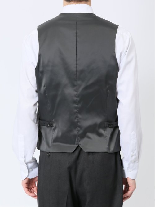 ストレッチウォッシャブル レギュラーフィット 2ボタン3ピーススーツ ウィンドペングレー