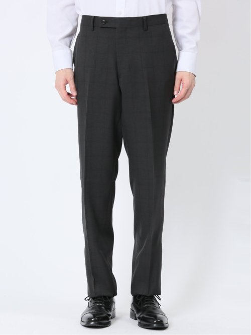 ストレッチウォッシャブル レギュラーフィット 2ボタン3ピーススーツ ウィンドペングレー