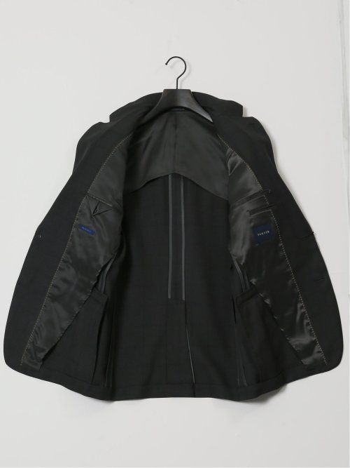 ストレッチウォッシャブル レギュラーフィット 2ボタン3ピーススーツ ウィンドペングレー