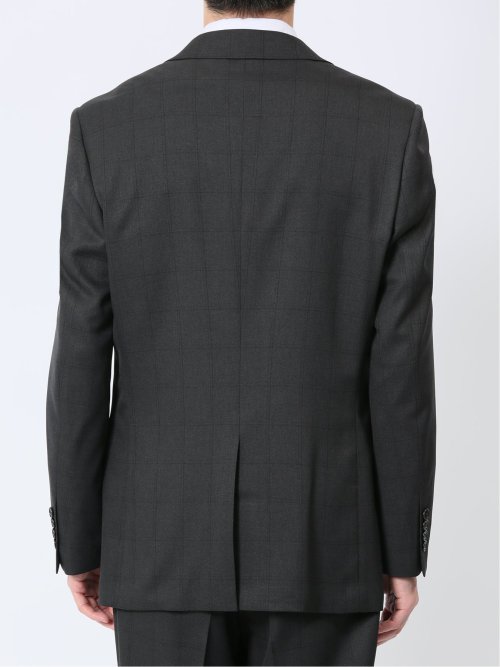 ストレッチウォッシャブル レギュラーフィット 2ボタン3ピーススーツ ウィンドペングレー