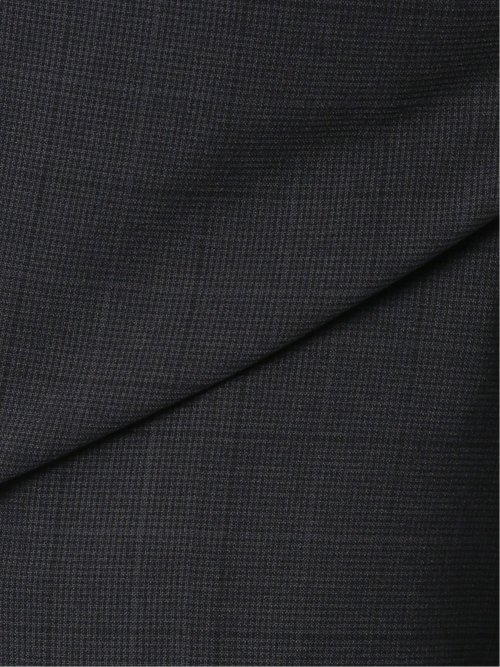 軽量ストレッチ レギュラーフィット 2ボタン2ピーススーツ チェックグレー