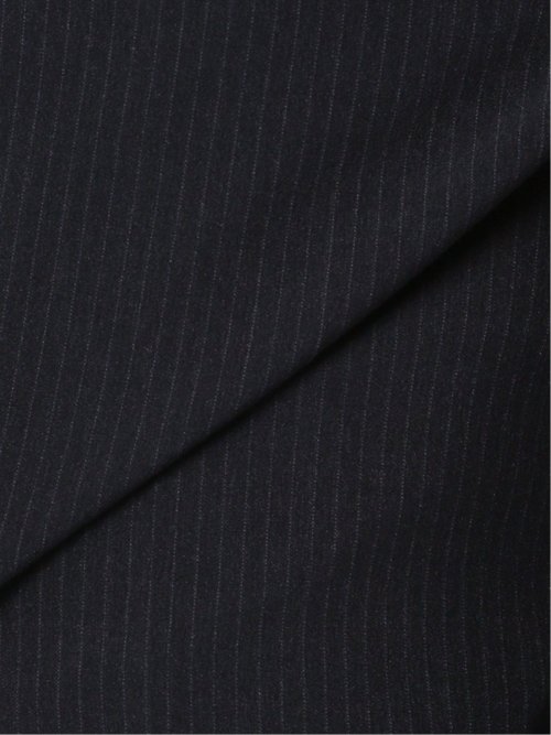 ストレッチウォッシャブル レギュラーフィット 2ボタン2パンツスーツ ストライプ紺