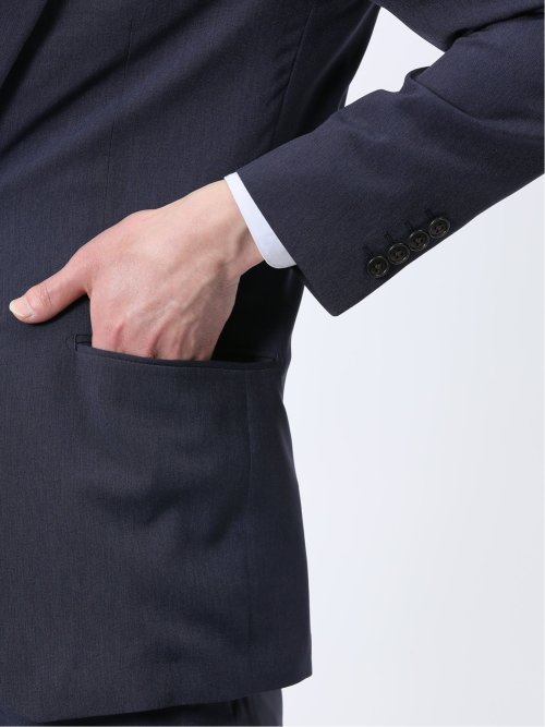 ストレッチウォッシャブル レギュラーフィット 2ボタン2ピーススーツ 組織青