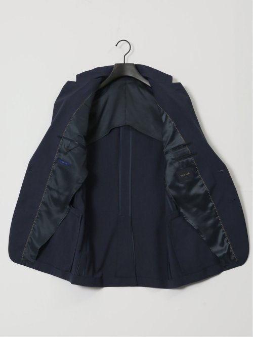 ストレッチウォッシャブル レギュラーフィット 2ボタン2ピーススーツ 組織青