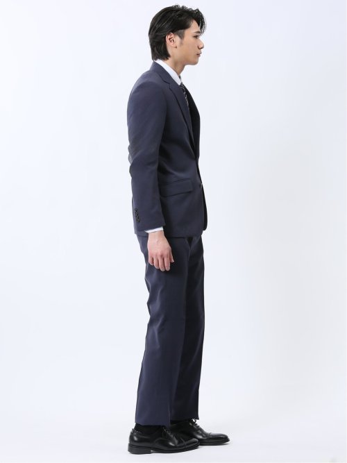 ストレッチウォッシャブル レギュラーフィット 2ボタン2ピーススーツ 組織青