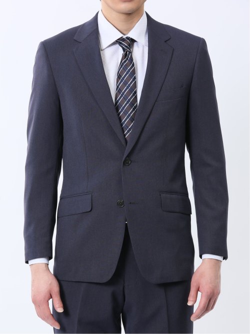 ストレッチウォッシャブル レギュラーフィット 2ボタン2ピーススーツ 組織青