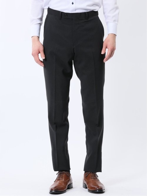 ストレッチウォッシャブル レギュラーフィット 2ボタン2ピーススーツ ストライプグレー