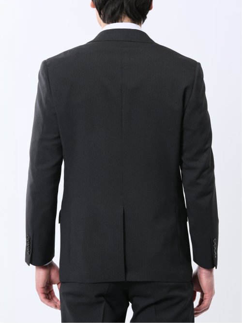 ストレッチウォッシャブル レギュラーフィット 2ボタン2ピーススーツ ストライプグレー