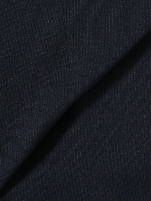 ストレッチウォッシャブル レギュラーフィット 2ボタン2ピーススーツ ストライプ青