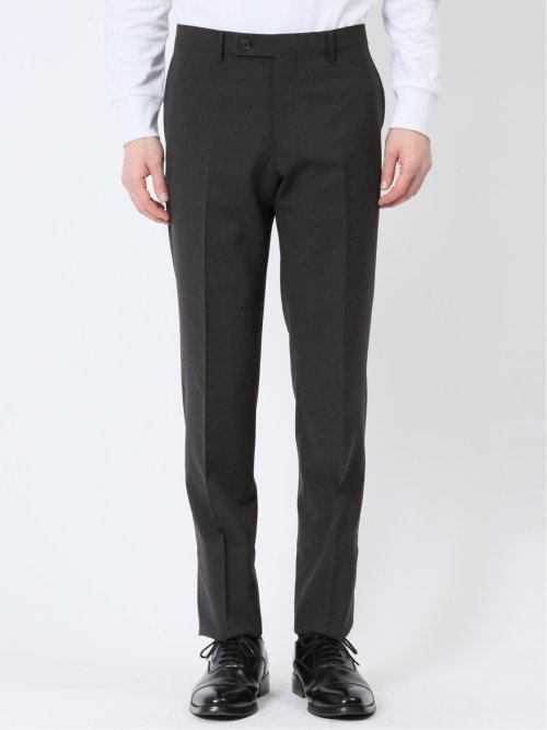 軽量ストレッチ レギュラーフィット 2ボタン2ピーススーツ 千鳥黒