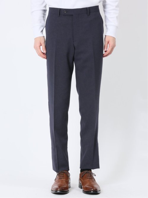 軽量ストレッチ レギュラーフィット 2ボタン2ピーススーツ 千鳥紺