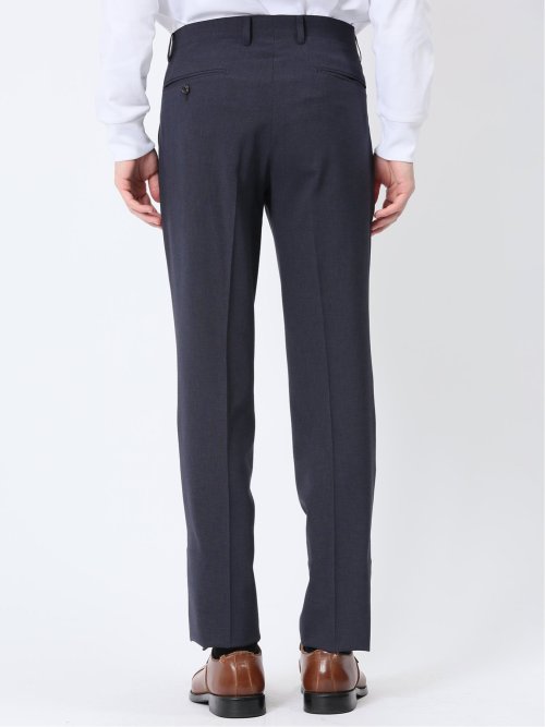 軽量ストレッチ レギュラーフィット 2ボタン2ピーススーツ 千鳥紺