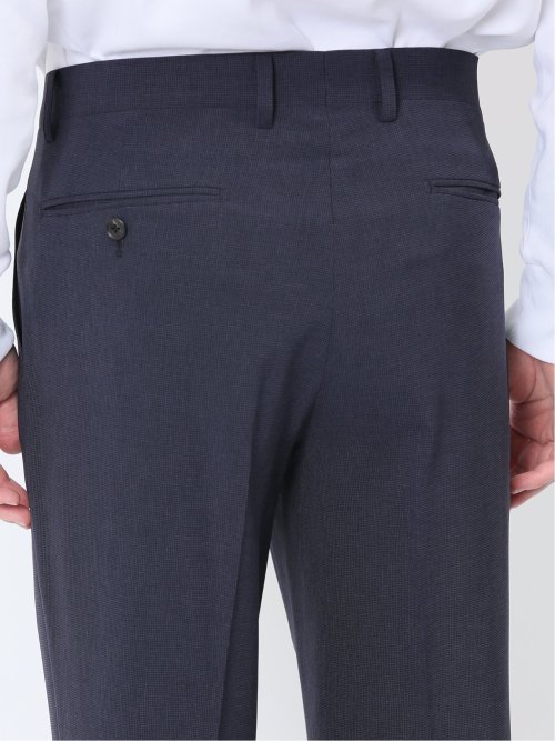 軽量ストレッチ レギュラーフィット 2ボタン2ピーススーツ 千鳥紺