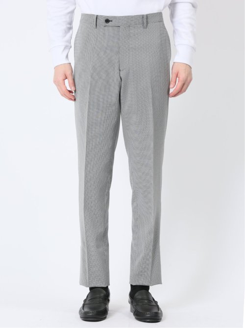 軽量ストレッチ レギュラーフィット 2ボタン2ピーススーツ 千鳥シロ×クロ