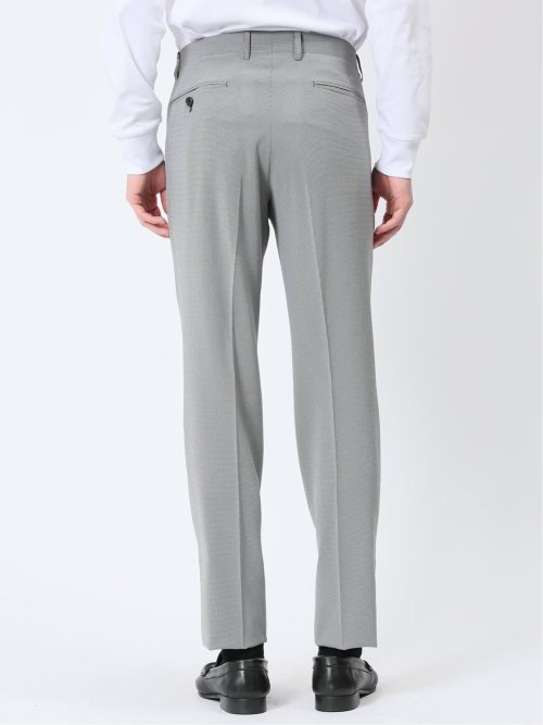 軽量ストレッチ レギュラーフィット 2ボタン2ピーススーツ 千鳥シロ×クロ