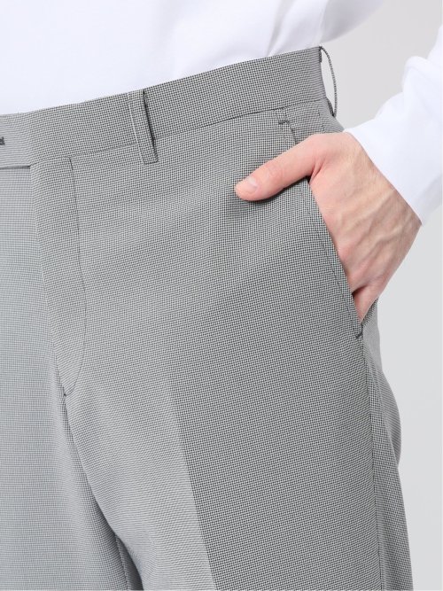 軽量ストレッチ レギュラーフィット 2ボタン2ピーススーツ 千鳥シロ×クロ