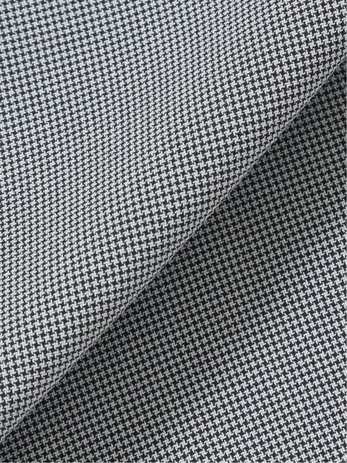 軽量ストレッチ レギュラーフィット 2ボタン2ピーススーツ 千鳥シロ×クロ