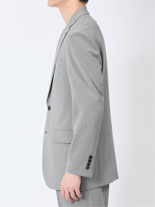 軽量ストレッチ レギュラーフィット 2ボタン2ピーススーツ 千鳥シロ×クロ