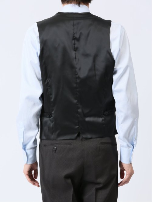 ストレッチウォッシャブル レギュラーフィット 2ボタン3ピーススーツ 組織グレー