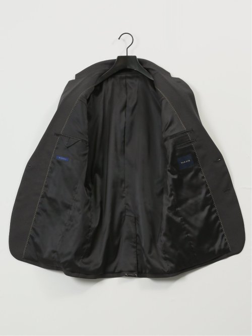 ストレッチウォッシャブル レギュラーフィット 2ボタン3ピーススーツ 組織グレー