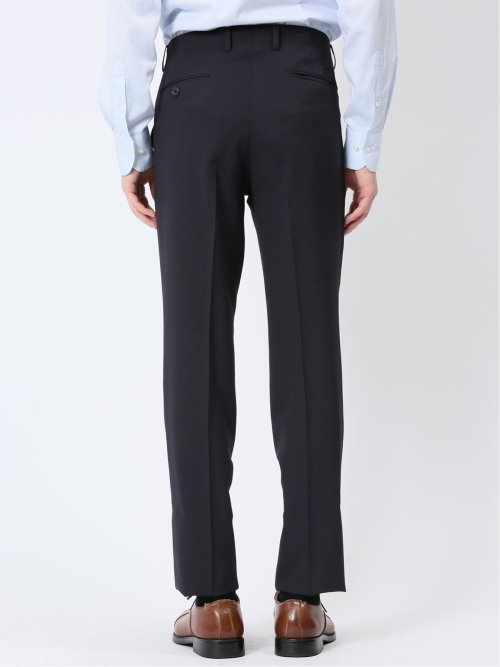 軽量メッシュ レギュラーフィット 2ボタン2ピーススーツ チェック紺