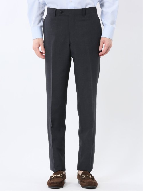 ストレッチウォッシャブル レギュラーフィット 2ボタン2パンツスーツ チェックグレー