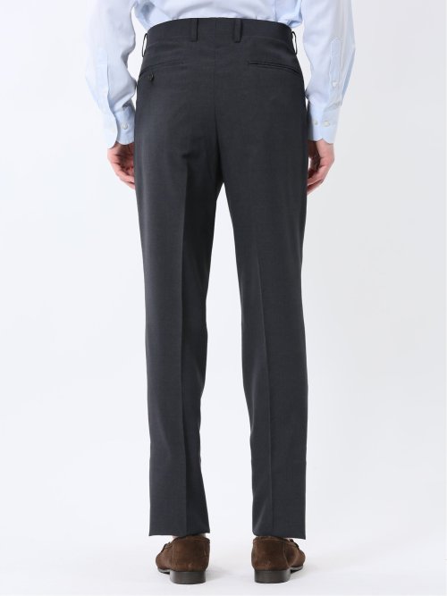 ストレッチウォッシャブル レギュラーフィット 2ボタン2パンツスーツ チェックグレー