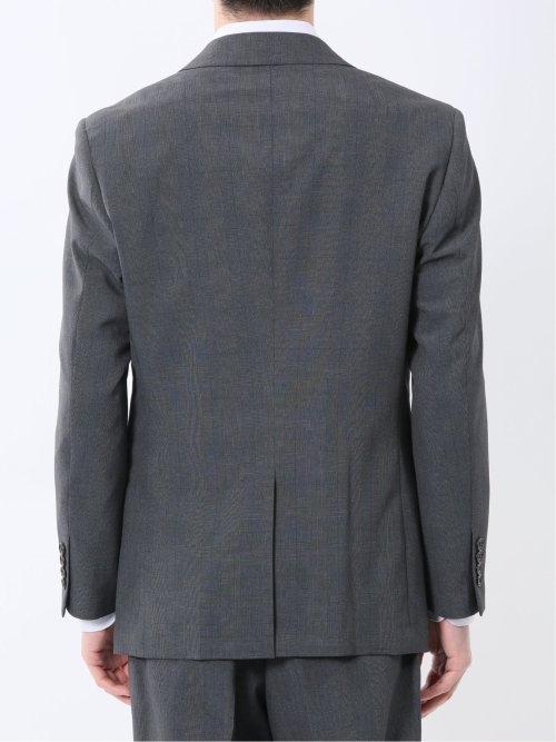 ストレッチウォッシャブル レギュラーフィット 2ボタン2パンツスーツ チェックグレー