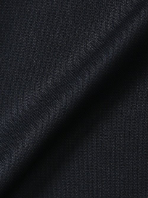 ウール混 レギュラーフィット 2ボタン2ピーススーツ 組織紺