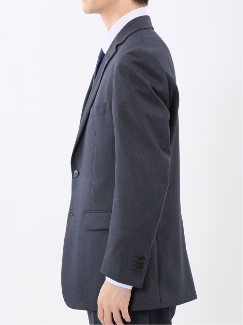 ストレッチウォッシャブル レギュラーフィット 2ボタン2ピーススーツ 組織紺