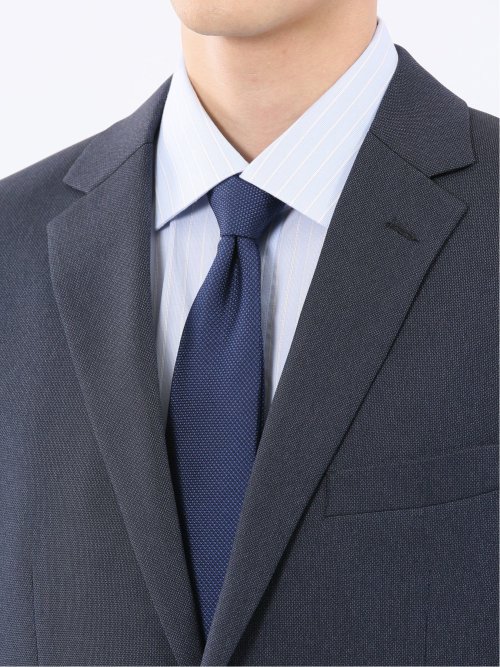 ストレッチウォッシャブル レギュラーフィット 2ボタン2ピーススーツ 組織紺