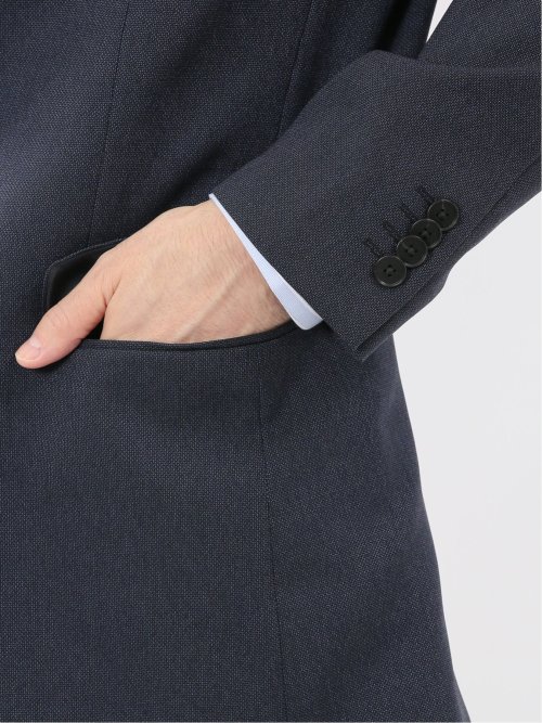 ストレッチウォッシャブル レギュラーフィット 2ボタン2ピーススーツ 組織紺