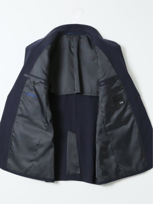 ストレッチウォッシャブル レギュラーフィット 2ボタン2ピーススーツ 組織紺