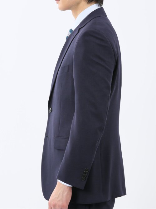 ストレッチウォッシャブル レギュラーフィット 2ボタン2ピーススーツ 組織紺