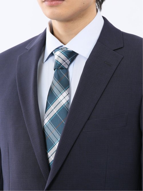 ストレッチウォッシャブル レギュラーフィット 2ボタン2ピーススーツ 組織紺