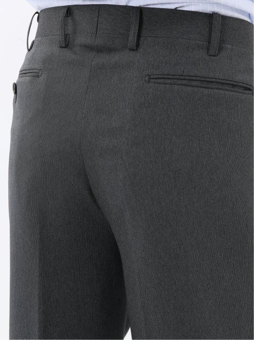 ストレッチウォッシャブル レギュラーフィット 2ボタン2ピーススーツ 組織グレー