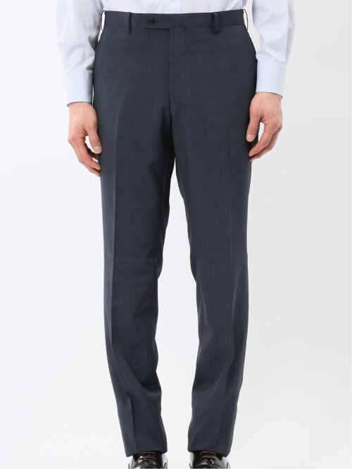 ストレッチ ウォッシャブル レギュラーフィット 2ボタン 2ピース スーツ チェック青