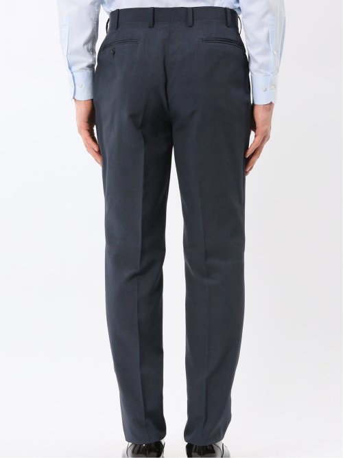 ストレッチ ウォッシャブル レギュラーフィット 2ボタン 2ピース スーツ チェック青