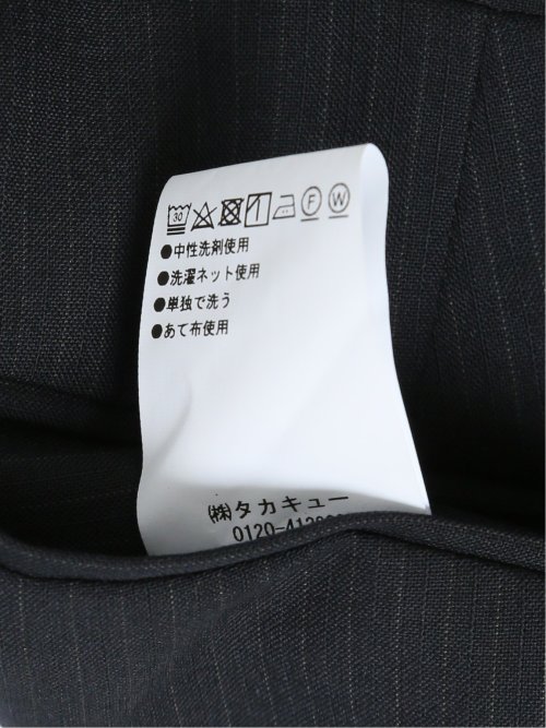 ウール混 レギュラーフィット 2ボタン2ピーススーツ ストライプ紺